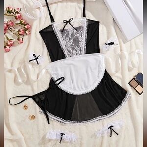 Sexy Naughty Maid Role-Play Costume
